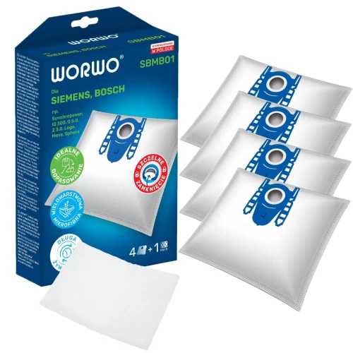 4 worki SBMB01 do odkurzacza Bosch GL-30 BSGL32238/03, producent: WORWO