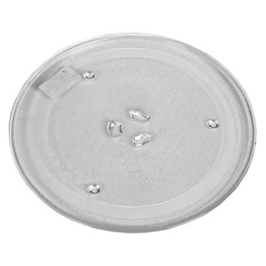 Talerz szklany do mikrofalówki 255 z nóżkami