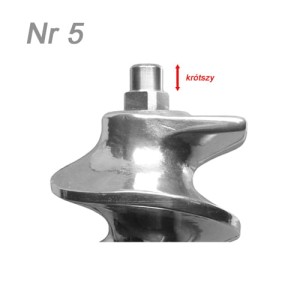 Ślimak do maszynki Zelmer ZMM4050W | nr 5 do nożyka dwustronnego