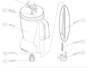Popychacz miksera 880.0410