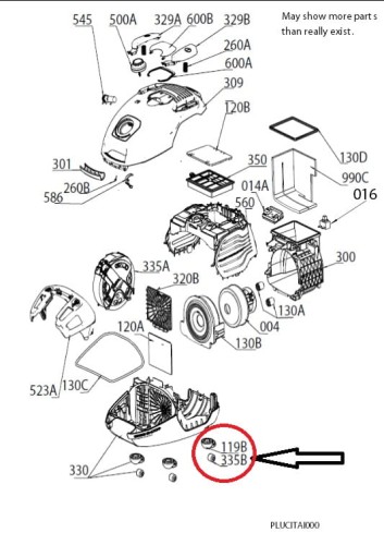  Kółko / rolka przednia do odkurzacz (6680981682)