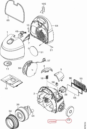Kółko tylne do odkurzacza (117932038)